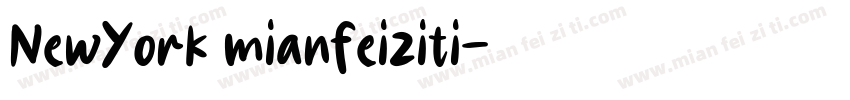 NewYork mianfeiziti字体转换